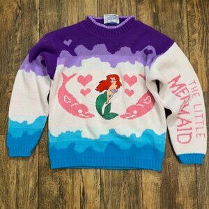 Vintage 90's J.J Poole "The Little Mermaid" Girl's Knit Sweater